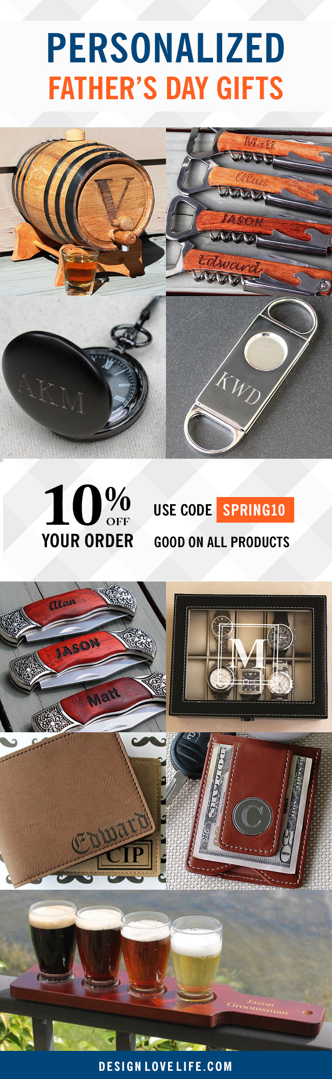 Personalized Fathers's Day Gifts | Annie Johnson. Design Love Life