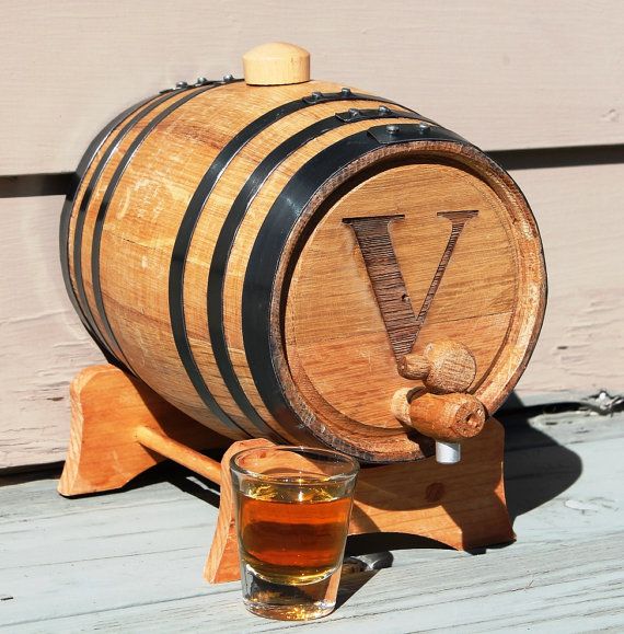 Personalized Mini-Oak Whiskey Barrel | Annie Johnson. Design Love Life