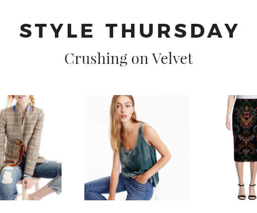 Style Thursday - Crushing on Velvet - Imagery Header